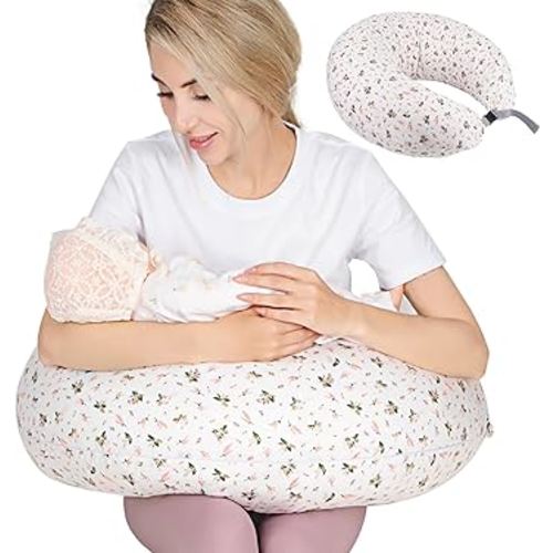 Chilling Home Nursing Pillow for Breastfeeding,Multifunctional Adjustable Breast Feeding Pillow,Bottle Feeding More Support for Mom and Baby, Breastfeeding Essentials for Newborn,Removable Cover