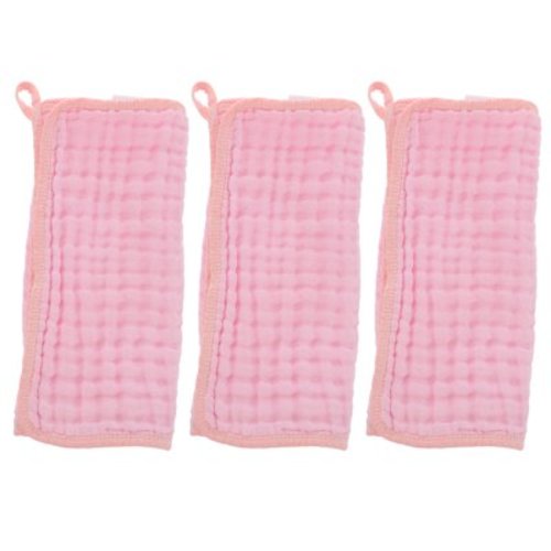 3 Pcs Newborn Burp Washcloth Towels Mouth Spit up Cloths Protect Baby Clothes