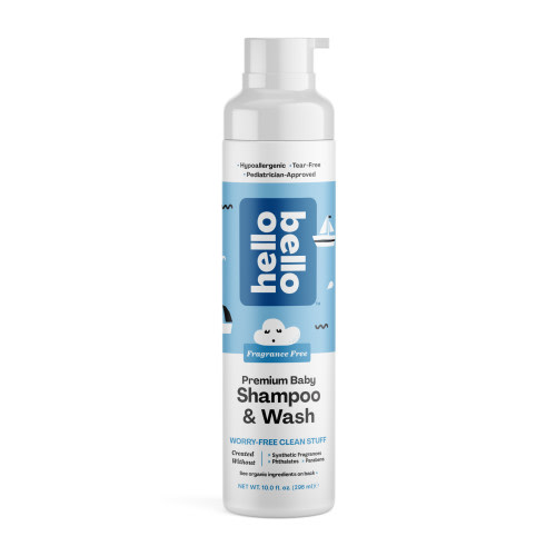 Hello Bello Fragrance Free Infant Shampoo & Body Wash, Tear-Free, All Skin Types, 10 fl oz