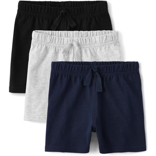 The Children's Place Unisex Baby and Newborn Cotton Pull on Everyday Shorts
