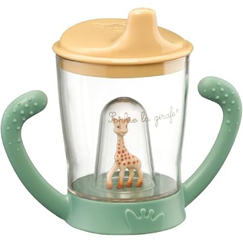 Sophie la girafe Anti-Leak Mascot Cup | Transition from Bottle to Cup | Easy to Grip | Pack of 1 (180 ml)