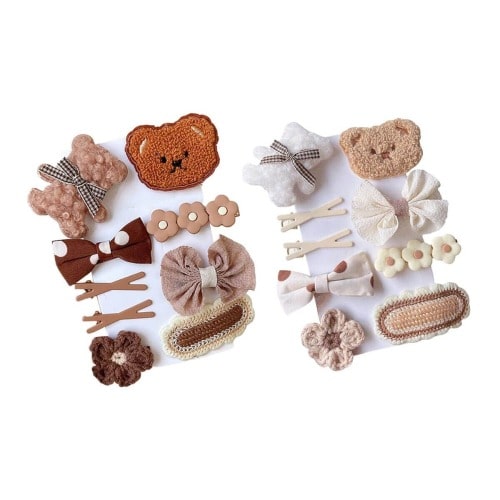 Little Girl 9Pcs Set Hair Clips – The Trendy Toddlers