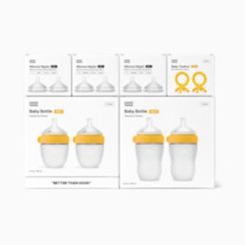 Comotomo Newborn Starter Set (12 Piece Set) - Yellow