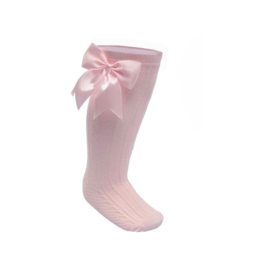 Pink Knee Length Socks