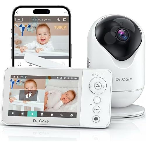 Dr.Care VistaView Lite RB Smart WiFi Baby Monitor with Camera, 4” 720P