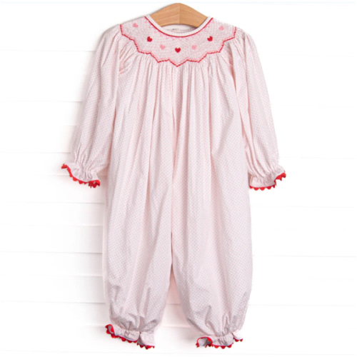 Galentine's Day Smocked Romper, Pink – Stitchy Fish