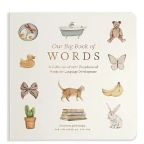 Our Big Book of First Words: A Collection of 100+ Foundational Words for Language Development (Tabitha Paige Children's Book Series)