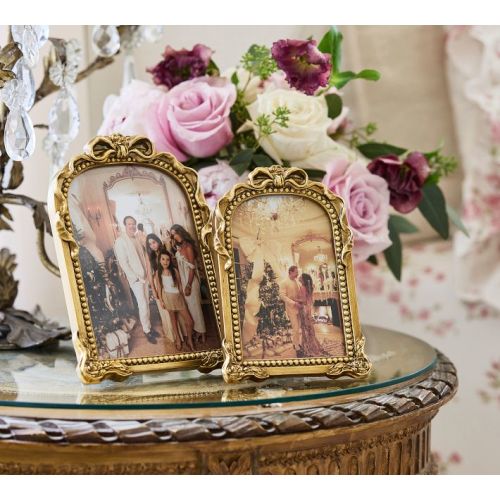 LoveShackFancy Gold Bow Frame