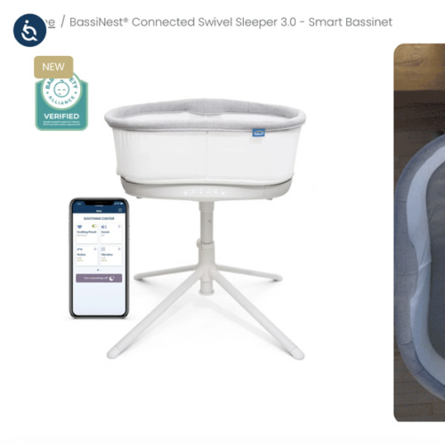 HALO BassiNest® Connected Swivel Sleeper 3.0 Smart Bassinet