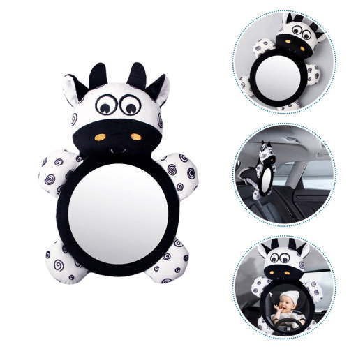 WRISTBIQUE Car Seat Safety Mirror Backseat Mirror For Rear Facing Extra Wide Angle View Easy Installation Vision Adorable