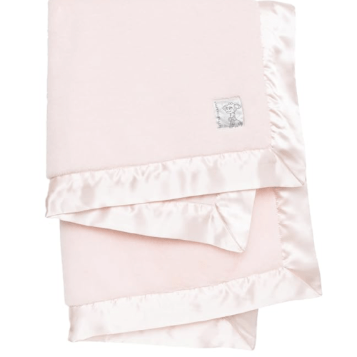 Little Giraffe Posh Mink Baby Blanket - Double-Sided Ultra Soft Plush Fabric, for New Moms, Newborn Must-Have, Cozy & Cuddly Comfort Blanket, 29" x 35",