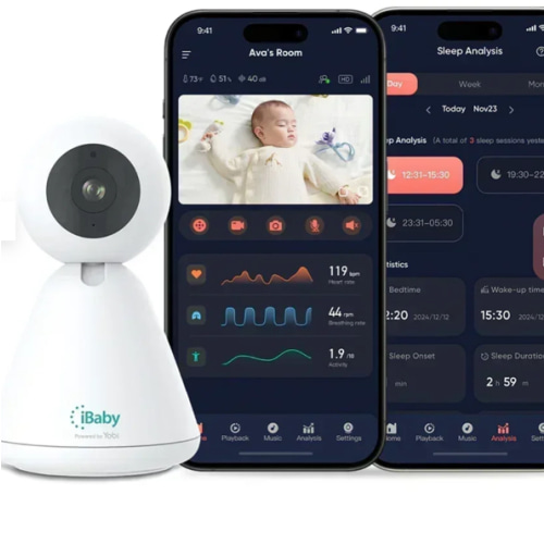 iBaby i20 Smart Heart / Breathing Rate Baby Monitor –No Subscription – iBaby Labs