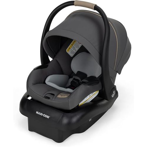 Maxi-Cosi Mico Pro Infant Car Seat, Baby Travel Seat with Adjustable Base, Stroller-Ready, Easy-Install Latch, Lightweight Design, Fits 4–30 lbs, Sea Salt