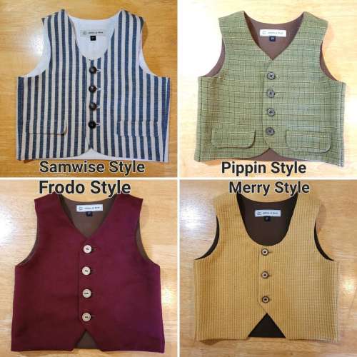 Vests for Babies and Children Inspired by Lord of the Rings Hobbit - MADE-TO-ORDER