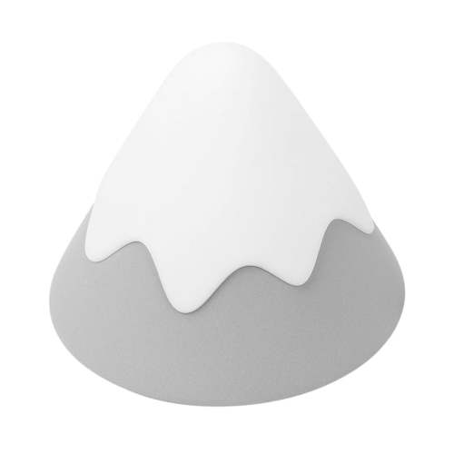 Snow Mountain Lamp Rechargeable Room Night Light Like Moon Lamp Ambient Light Silicone Lamps Gray
