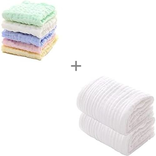 MUKIN Baby Washcloth and Baby Bath Towels