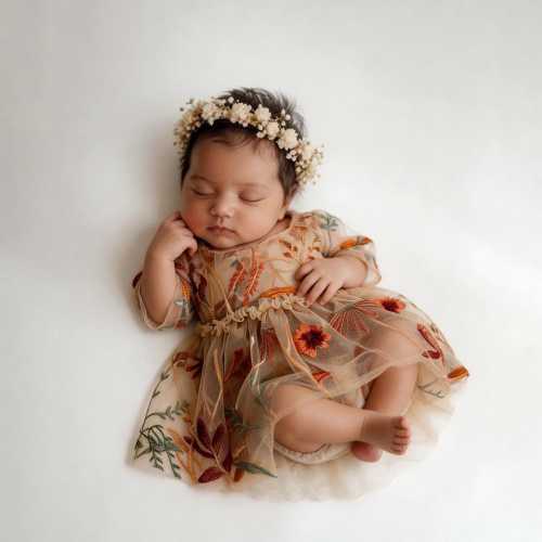 Vintage Boho Newborn Photo shoot Dresses,Baby Photography Props Dresses,Floral Embroidery Outfit, Pregnancy Shower Gift