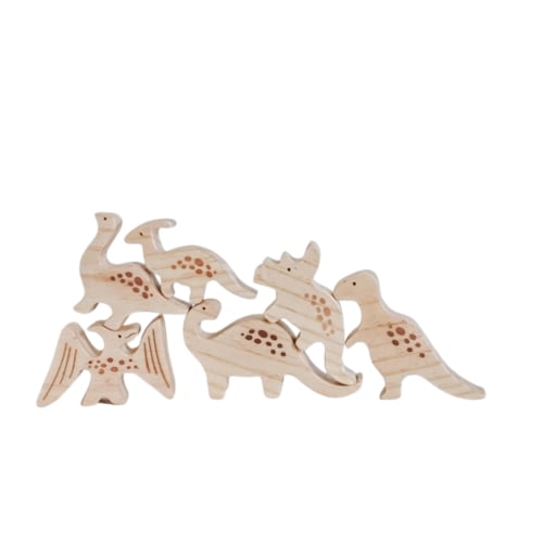 Wooden Stacking Dinosaurs