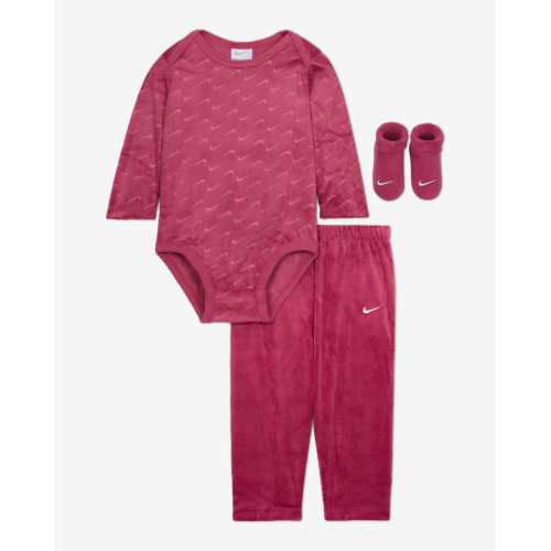 Nike Nike Baby (0-12M) 3-Piece Velour Swoosh Boxed Set. Nike.com