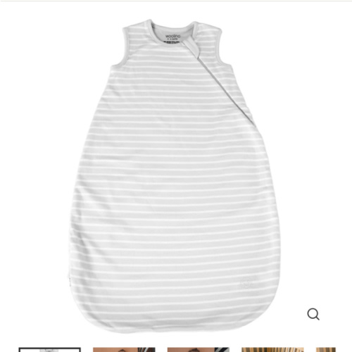 4 Season® Classic Baby Sleeping Bag, Merino Wool & Organic Cotton, Birch Gray