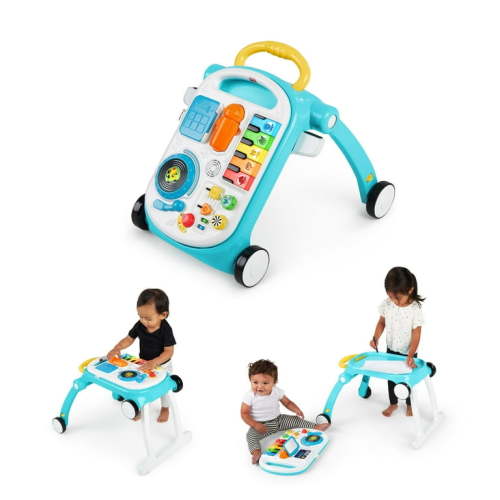 Baby Einstein 4-in-1 Musical Mix 'N Roll Activity Walker, Toddler Table, Floor Toy for Kids 6 Months+
