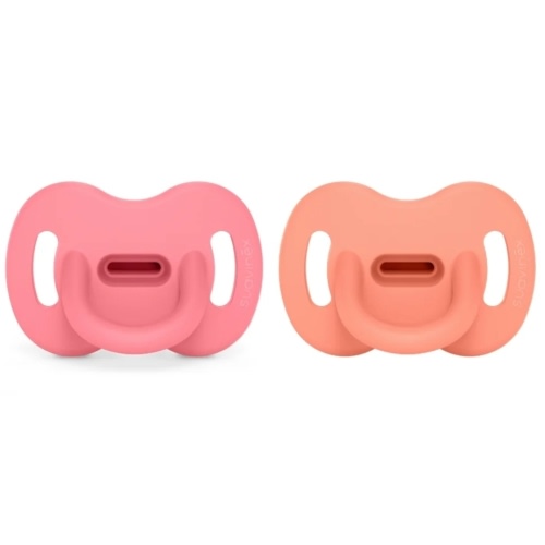 Suavinex Color Essence Silicone Pacifier 2 Pack 6-18M Fuchsia/Peach | Suavinex USA