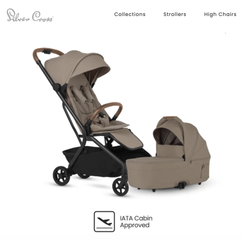 Nia Travel Stroller & Bassinet Bundle - Silver Cross