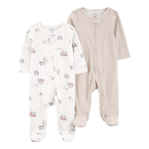Carter's Child of Mine Baby Neutral Farm Sleep N Play Set, 2-Pack, Sizes Preemie-6/9 Months - Walmart.ca