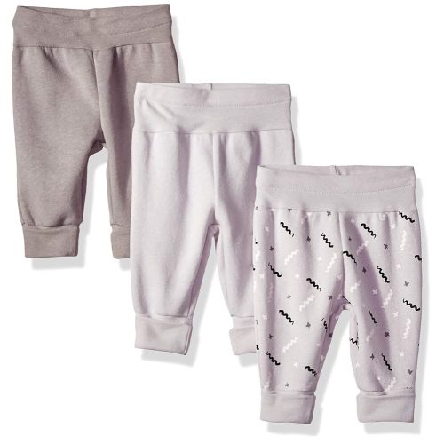 Hanes Girls Fleece Pull-on Pants 3-pack, Flexy Super Soft 4-Way Sweatpants, Stretch Joggers for Babies & Toddlers