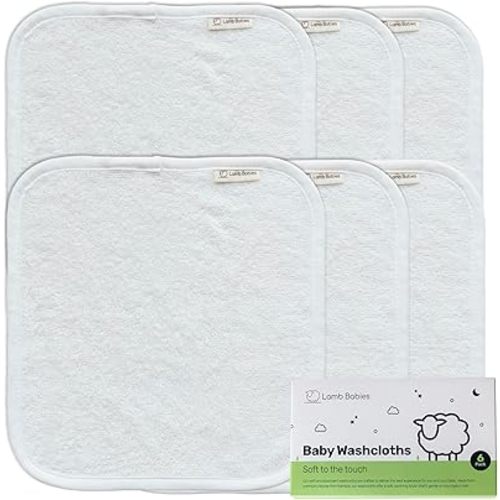 Bamboo Baby Washcloths for Newborn, Ultra-Soft & Absorbent for Gentle Bath Time Care, Durable Baby Bamboo Washcloths Made from Premium Viscose