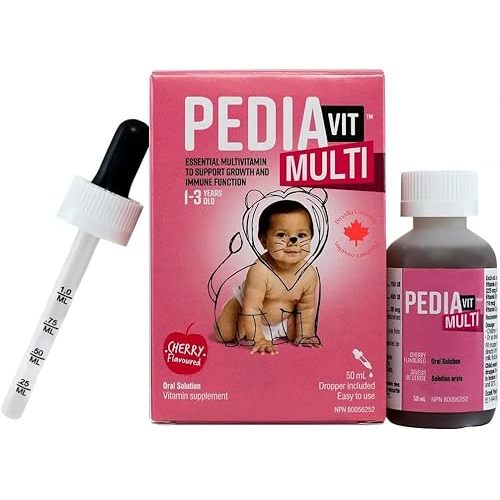 Liquid Multi with Vitamins A, D & C | Ideal for Children 1-3 Years | Essential Multivitamin to Support Growth and Immune Function | Oral Solution, 50mL