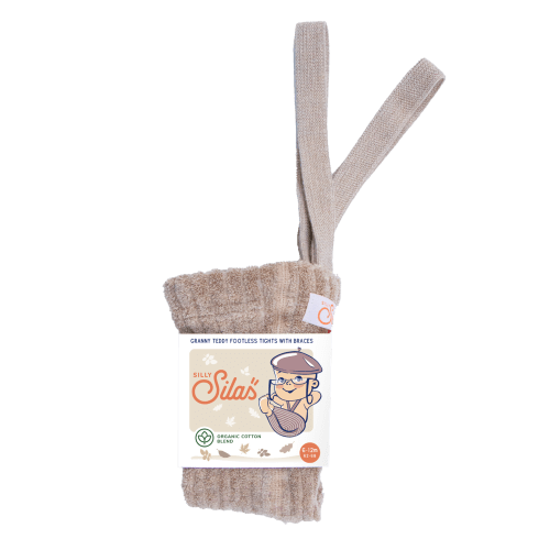 Granny Teddy tights with braces I Peanut Blend – Silly Silas