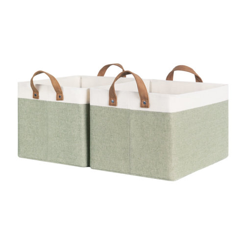 StorageWorks Storage Bins, Fabric Storage Bins for Shelves, Closet Baskets and Bins with Handles, 2-Pack | Wayfair