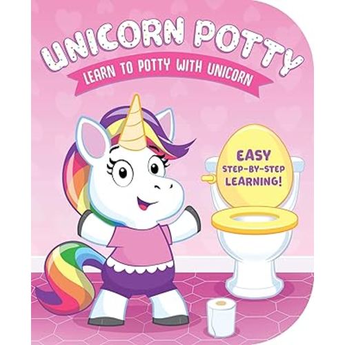 Unicorn Potty Board Book – Joyful Potty Training for Toddlers Ages 1+ | Step-by-Step Potty Routine with Magical Rhymes & Encouraging Illustrations