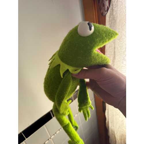Vintage 1976 Kermit Muppet Show Stuffed Figure, Tags Attached-PRICE REDUCED
