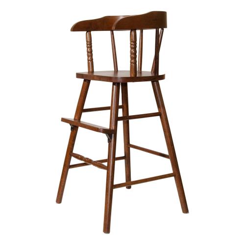 Whitewood Industries Parawood Youth Chair with Armrest and Footrest - Distressed Bourbon Oak