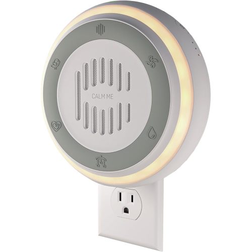 Wall Plug in White Noise Sound Machine for Office Privacy & Noise Canceling, White Noise Machine for Sleeping Adults & Baby, Therapy Noise Blocker with 20 Soothing Sounds & Nightlight by Calm Me.