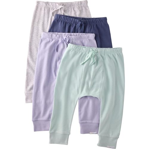 Baby Jordan 4-Pack Jogger Pants 100% Organic Cotton Bottoms for Boys & Girls