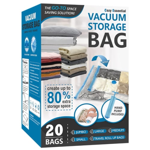 Cozy Essential Vacuum Storage Bags (20-pack)