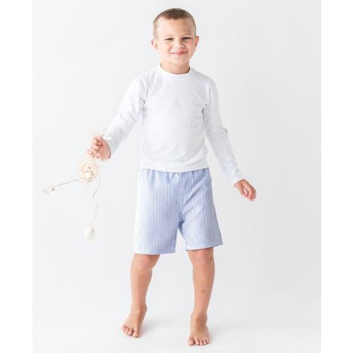 Seersucker Swim Trunks