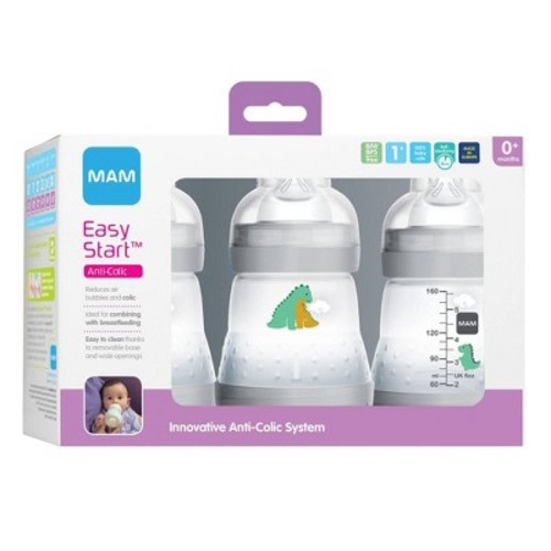 MAM Anti-Colic Bottle, 5oz, 3ct
