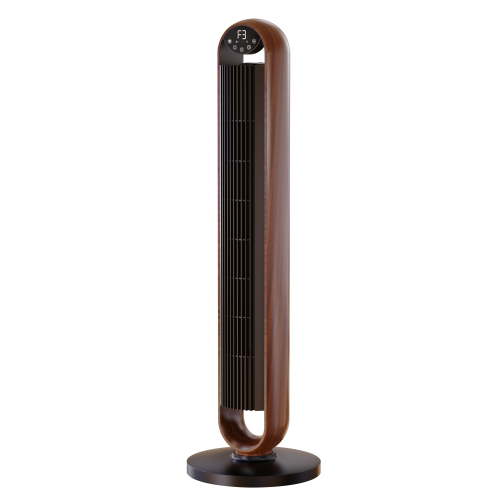 Free Shipping! Better Homes & Gardens Tower Fan 40'' 5-Speed Oscillating Remote Control with Timer, 3 Modes, Walnut & Black