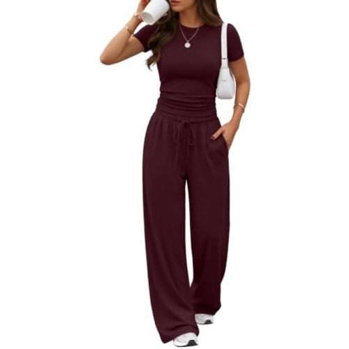 Trendy Queen Women's 2 Piece Matching Summer Lounge Set with Pockets