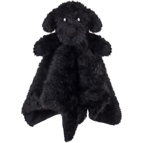 Apricot Lamb Black Poodle Soft Loveys for Babies, Security Blanket for Baby Boy and Girl, 14x14 Inches for Infant and Toddlers