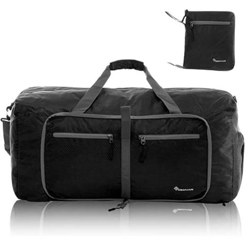 Dimayar Travel Duffle Bag for Men - Foldable Duffel Bag with Shoes Compartment - Overnight Bags Waterproof & Tear Resistant