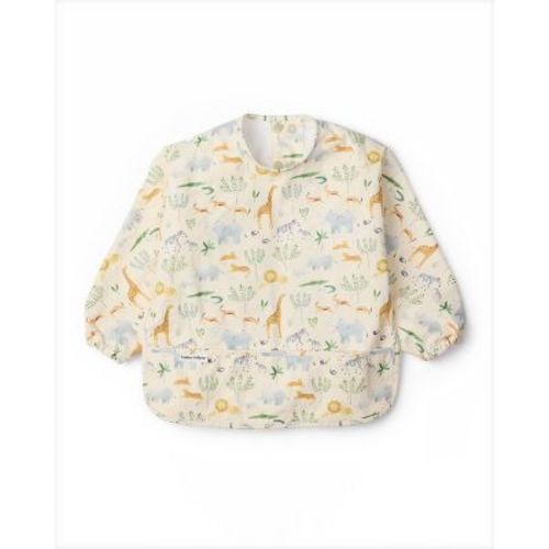 Loulou Lollipop Long Sleeve Bib - Safari