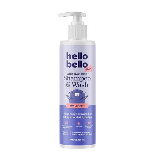 Hello Bello Baby Shampoo & Body Wash, Soothing Soft Lavender Scent, 10oz