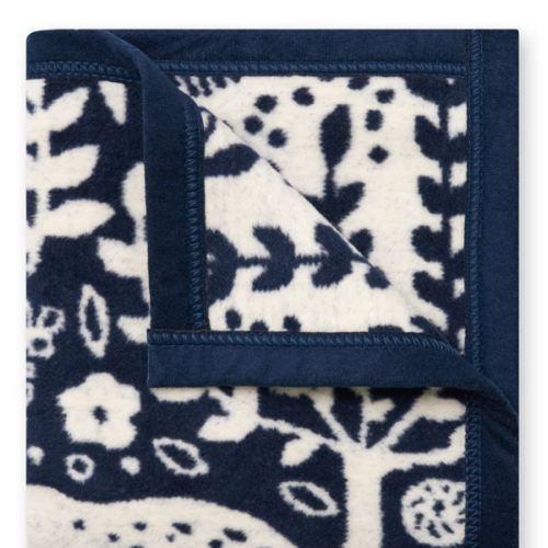 Whimsical Woods Navy Mini Blanket