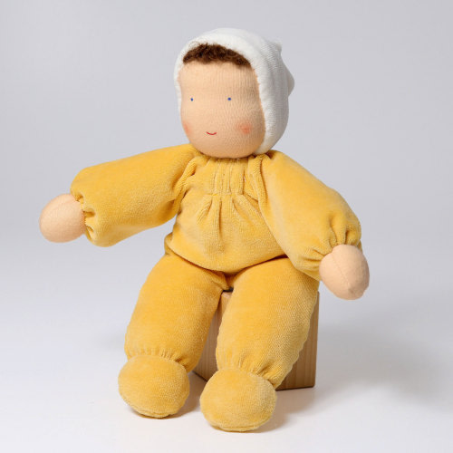 Kuschelpuppe, gelb