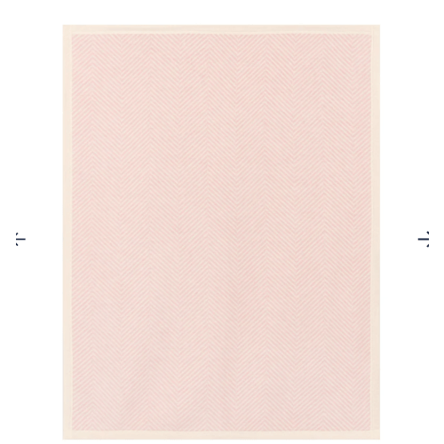 Harborview Herringbone Ballet Pink Mini Blanket